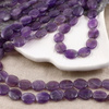 Ametyst owal gładki 12x10mm [sznur 40cm]