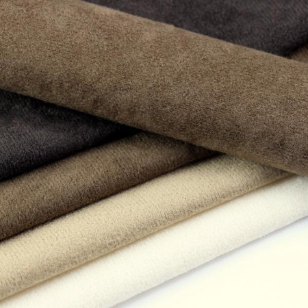 Welurowa dzianina do wykończeń j. brązowa 30x20cm