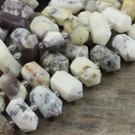 Opal dendrytowy zawieszka grot 25-30mm