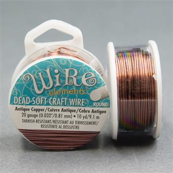 Beadsmith Drut miedziany ANTIQUE COPPER 0,8mm/9,2m