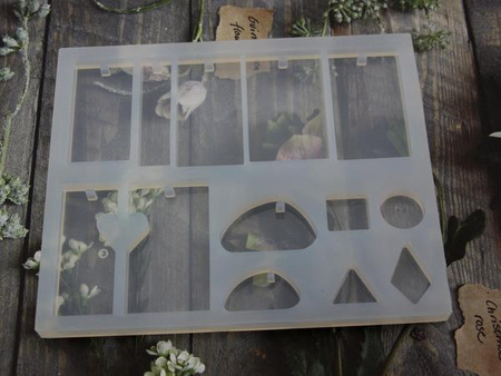 Forma silikonowa do odlewów z żywicy zestaw zawieszek 2