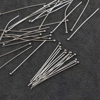 Szpilka z kulką stal szlachetna 40mm [50szt]