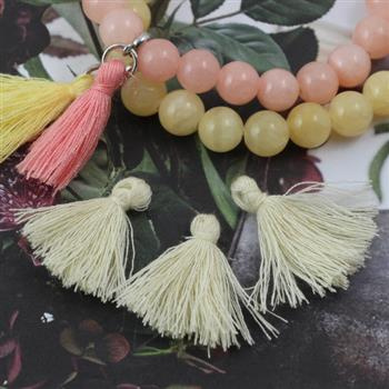 Chwost z włókna syntetycznego kremowy 30x5mm