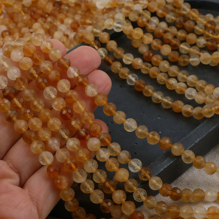 Cytryn kula fasetowana 7mm