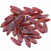 Dagger Ruby Blue Flower Pattern Laser 5x16mm [10szt]