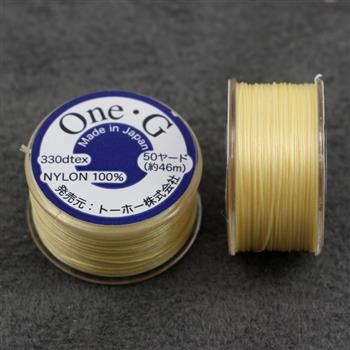 One-G nici nylonowe light yellow 0,25mm [szpula 46m]