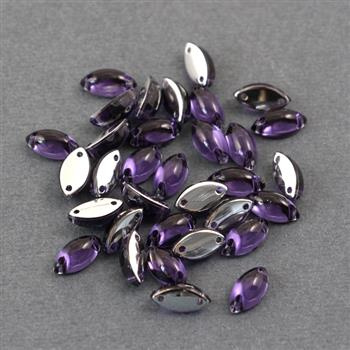 Kaboszon akrylowy jelly fioletowe wrzeciono 10x5mm [10szt]