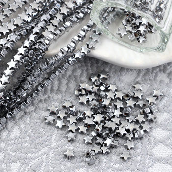 Hematyt srebrny gwiazdka 4mm [10szt]