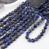 Lapis lazuli z pirytem moneta fasetowana 6mm