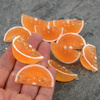 Akrylowa zawieszka pomarańcza 40x22mm