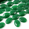 Jadeit owal gładki zielony 25x18mm