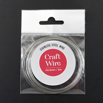 Drut ze stali szlachetnej 316L 0,4mm/5m