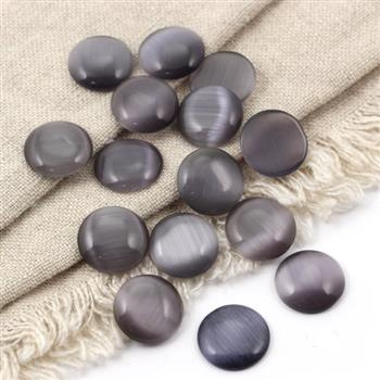 Kaboszon kocie oko okrągły grafitowy 14mm