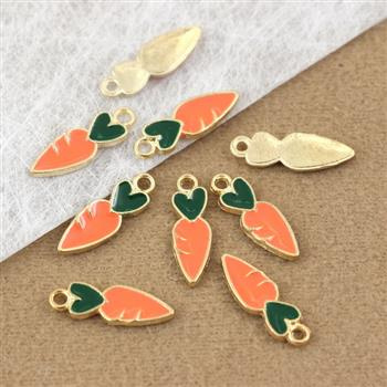 Zawieszka marchewka emaliowana 16x5mm