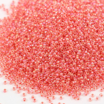 Toho Round 15/0 Inside-Color Rainbow Crystal/Salmon-Lined [5g]