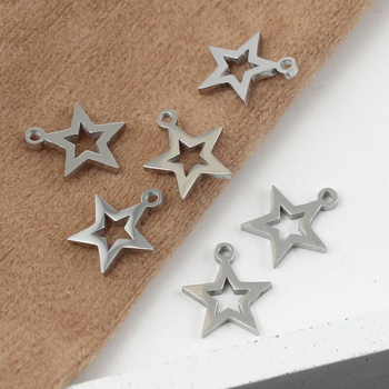 Zawieszka gwiazdka stal szlachetna 12x10mm