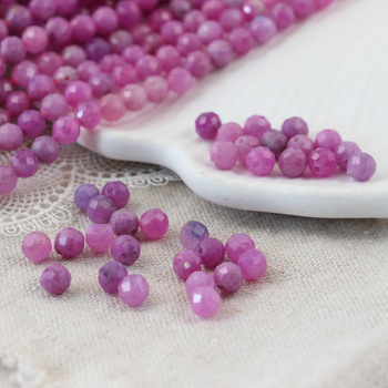 Rubin kula fasetowana 5mm [10szt]