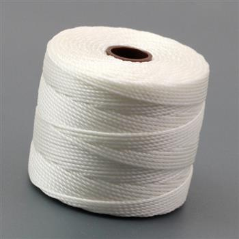 Nici nylonowe S-Lon bead cord WHITE 0,5mm/70m [szpula]