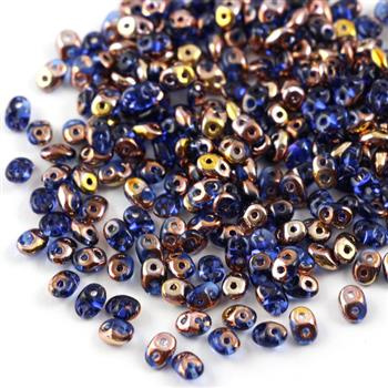 SuperDuo 2.5x5mm Sapphire Capri Gold [5g]