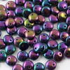 Lentil Beads Jet Purple Iris 8mm [20szt]