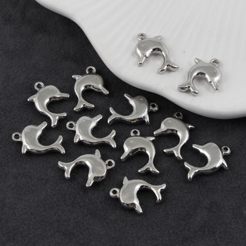 Zawieszka delfin stal szlachetna 15x12mm