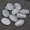 Kaboszon kocie oko owal szary 25x18mm