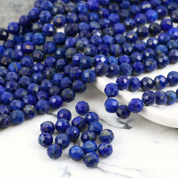 Lapis lazuli kula fasetowana 6mm