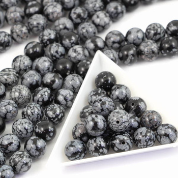 Obsydian śniezny kula gładka 10mm
