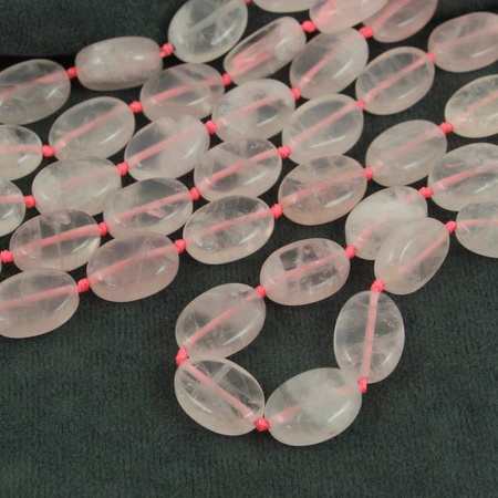 Kwarc różowy owal 18x13mm