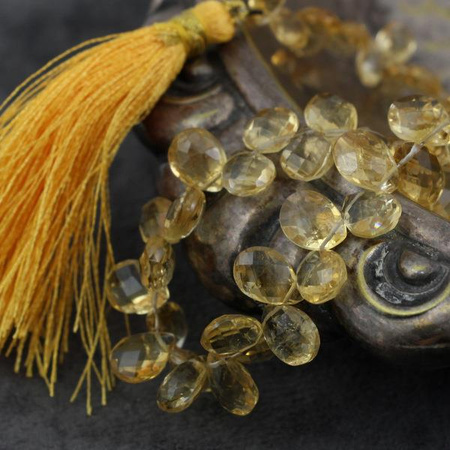 Cytryn łezka fasetowana 8x6mm