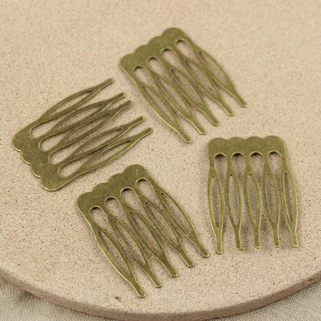 Baza metalowy grzebień do włosów mosiężny 39x27mm