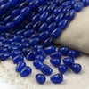 Jadeit granatowy kropla gładka 12x8mm