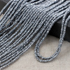 Hematyt srebrny oponka fasetowana 2x1mm [sznur 39cm]