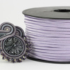 Sznurek sutasz acetat ITALY 2,5mm pale lilac [1metr]