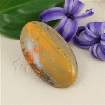 Kaboszon jaspis trzmieli 43x25x8mm