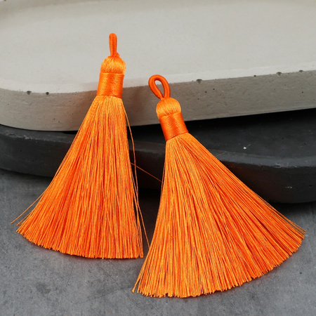 Chwost z pętelką pomarańczowy 70 mm