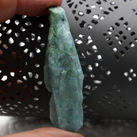 Kwarc tytanowany kropla zielona 60mm