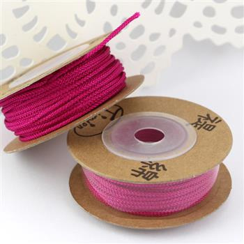 Sznurek nylonowy różowy fuksja 1,5mm [szpula 12m]