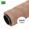 Sznurek do makramy brazylijski woskowany Light Wine 1mm [szpula 144m]