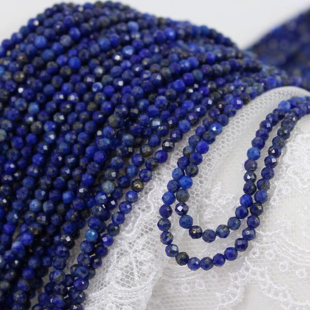 Lapis lazuli kula fasetowana 2,5mm [sznur 39cm]