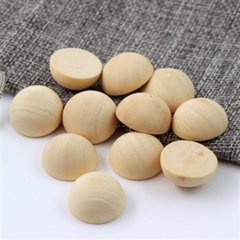 Kaboszon drewniany półkula 20mm [6szt]