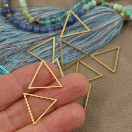 Geometrix baza łącznik trójkąt stal szlachetna pozłacana 16mm