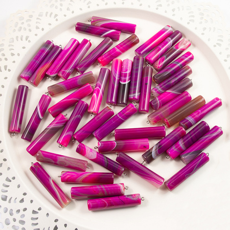 Zawieszka agat wałek 58x13mm