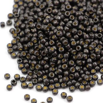 Toho Round 8/0 Permafinish - Matte Galvanized Cool Gray [10g]