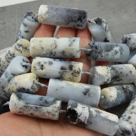 Agat dendrytowy wałek 45x18mm