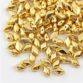 GemDuo 5x8mm 24 Karat Gold Plate [20szt]