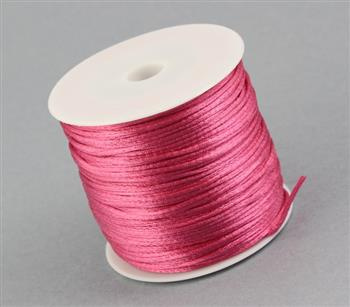 Sznurek satynowy różowy 1,5mm [szpula 45m]
