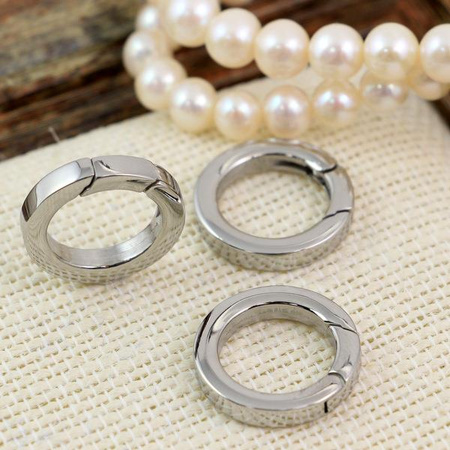 Zapięcie ring do naszyjników stal szlachetna 14mm