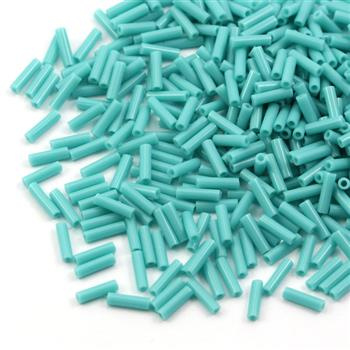 Miyuki Bugle #2 Opaque Turquoise Green 6mm [5g]