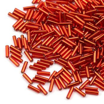 Miyuki Bugle #2 Silver Lined Ruby 6mm [5g]